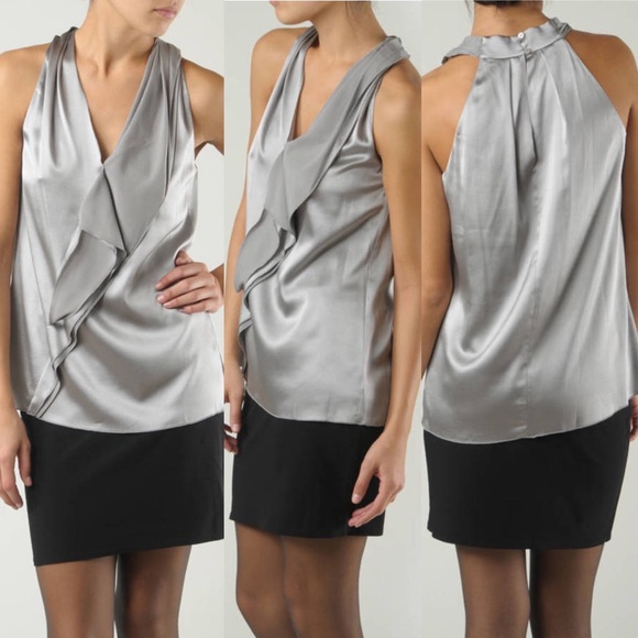 VINCE Cascade Silk Halter Top - Picture 8 of 8
